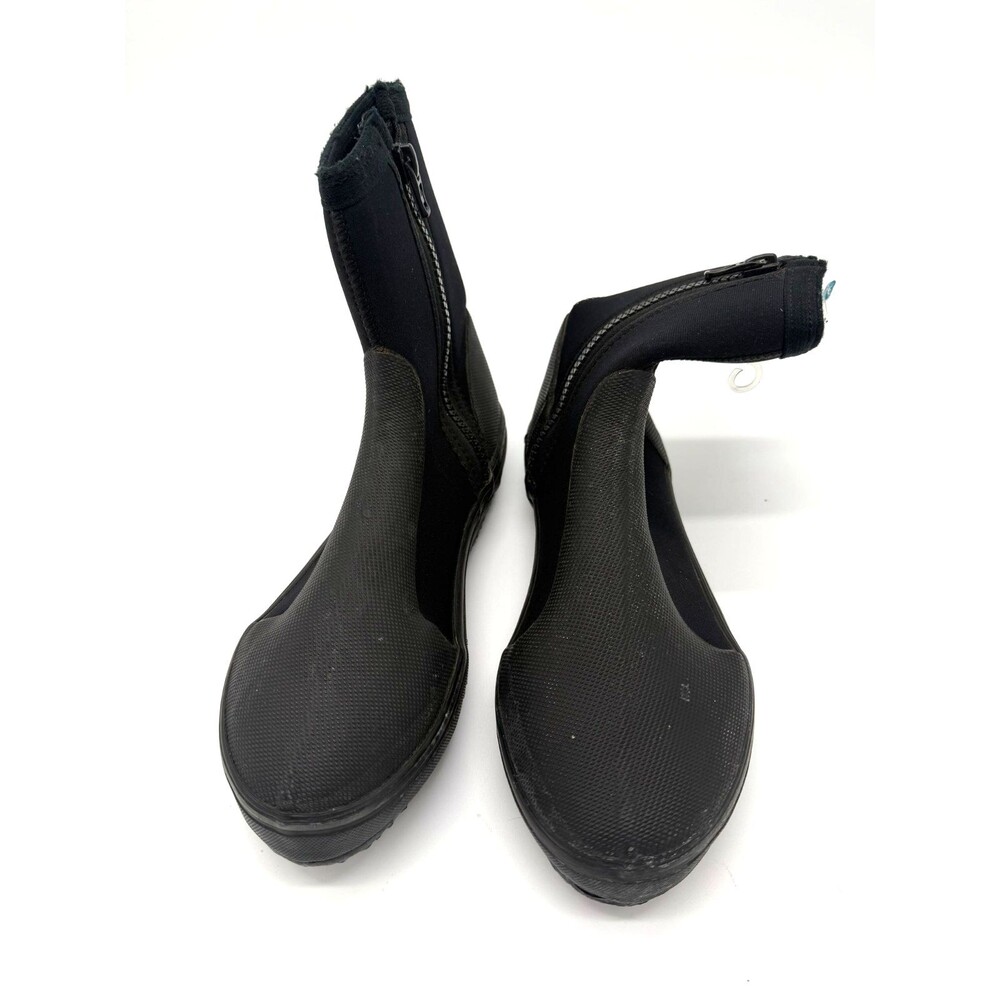 Hawaii Blue 5mm Neoprene Scuba Diving Boots - Side Zip - Size 5 - Black - NOS